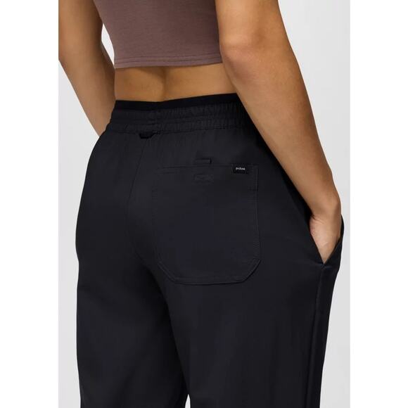 Prana Wonderland Rocks E-Waist Jogger Women's L Reg Black Standard Fit Mid Rise - Picture 4 of 13
